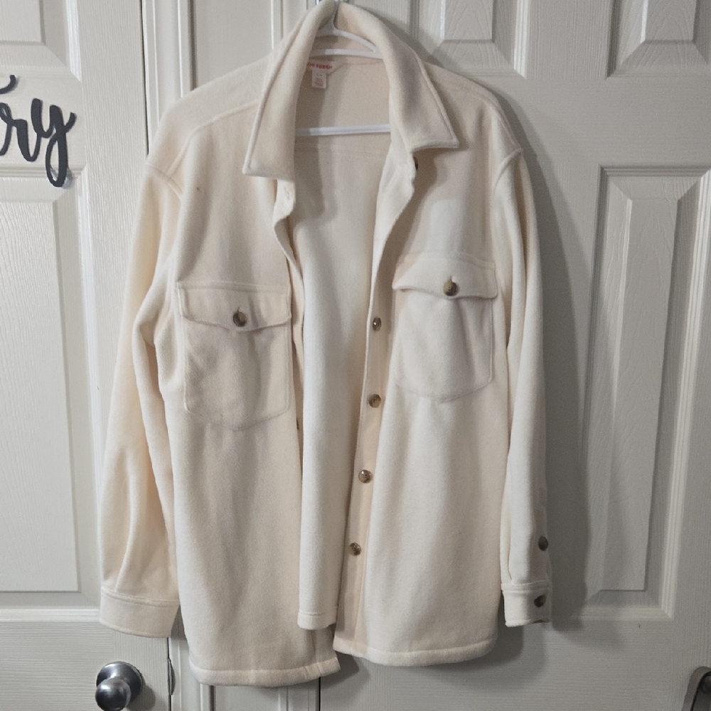Joe Fresh Off White Fleece Jacket